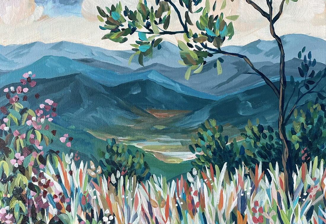Foothills Overlook painting acquired by Lending Library program