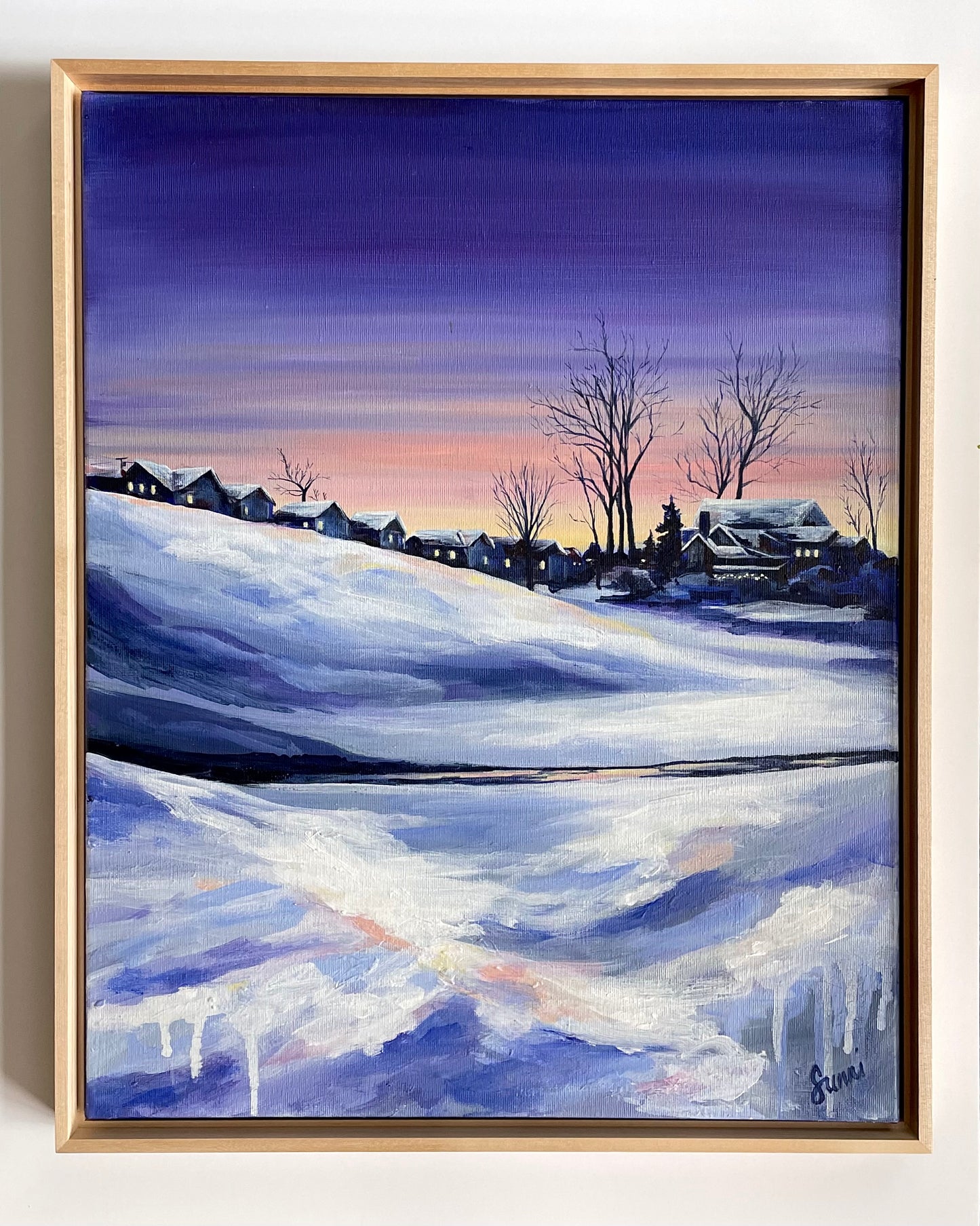 “Shelby Slopes at Dusk” 16x20 Local Landscapes Bold Collection