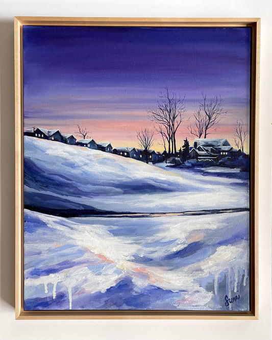 “Shelby Slopes at Dusk” 16x20 Local Landscapes Bold Collection