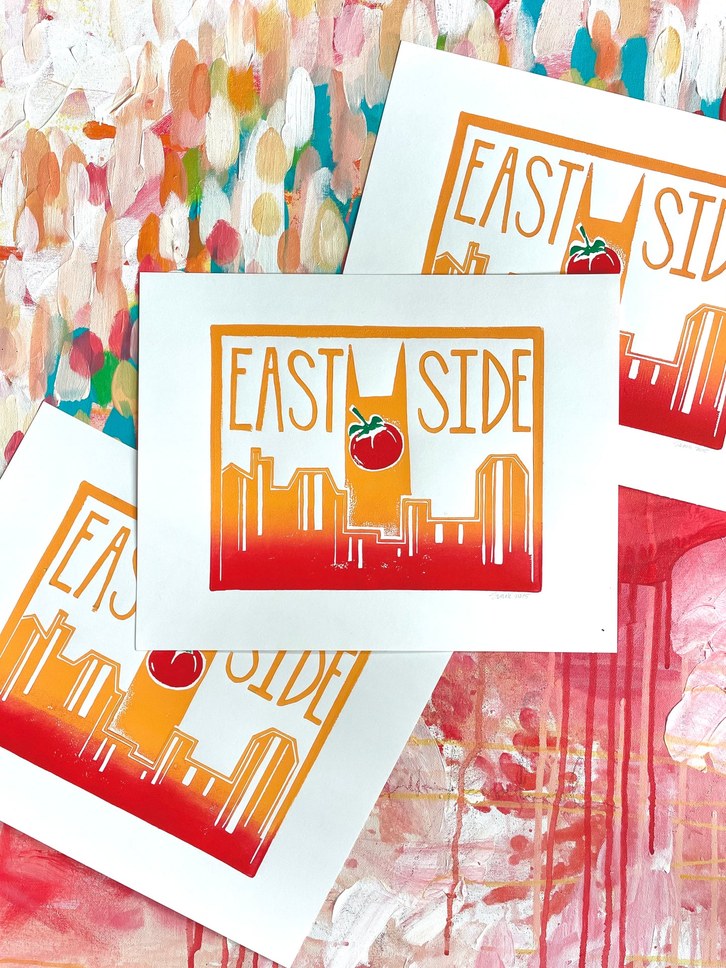 East Nashville Tomato Block Print from The Vault