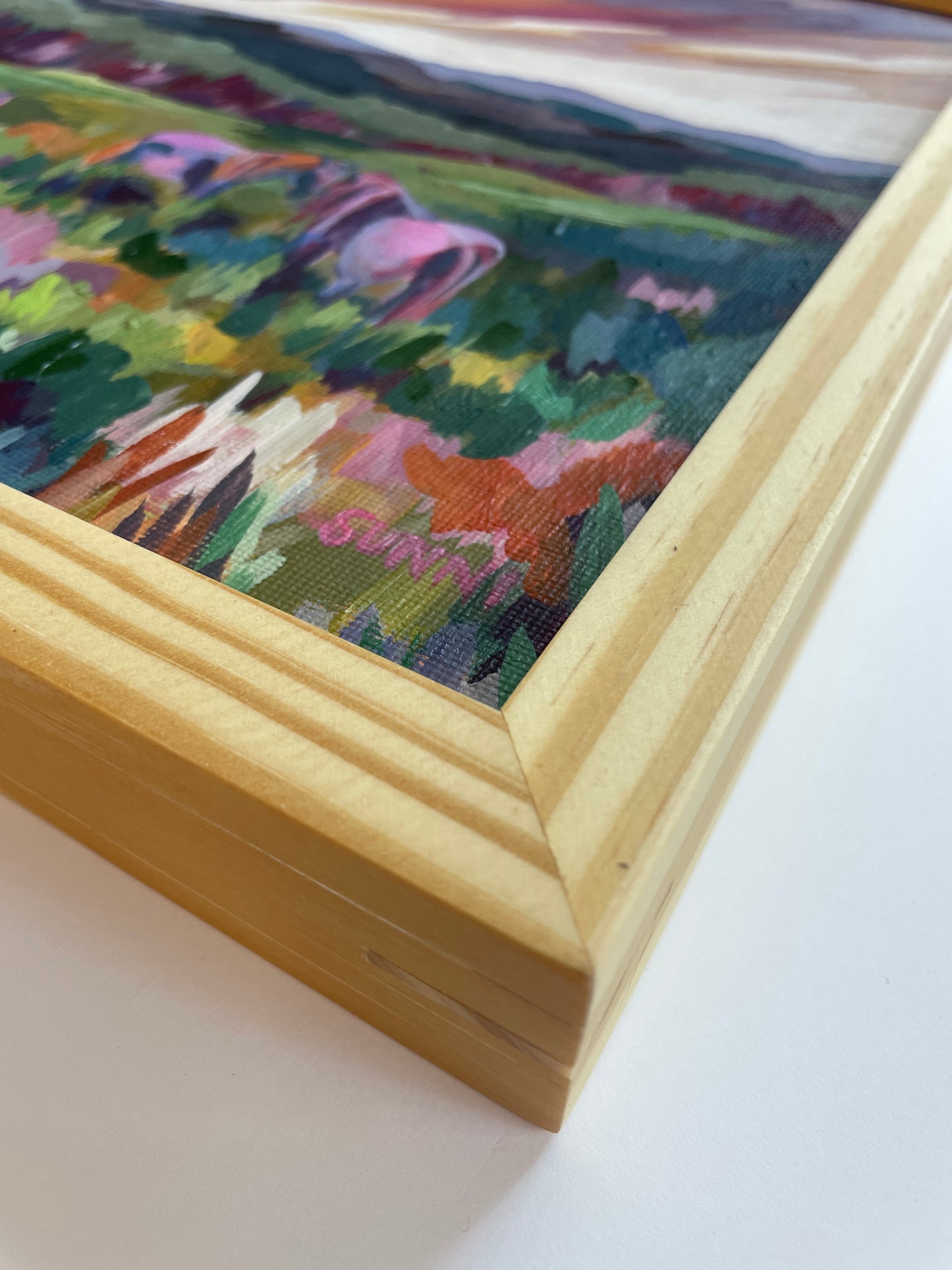 'Wild Ponies' on Panel 12x12”