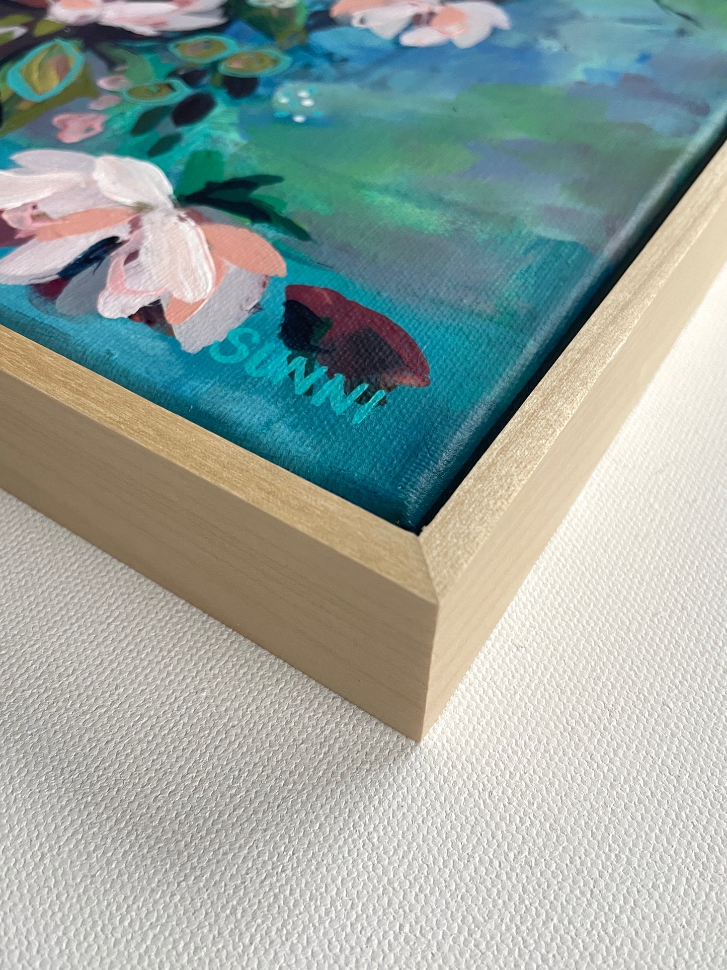 'No. 4' Floral on Canvas 12x12”