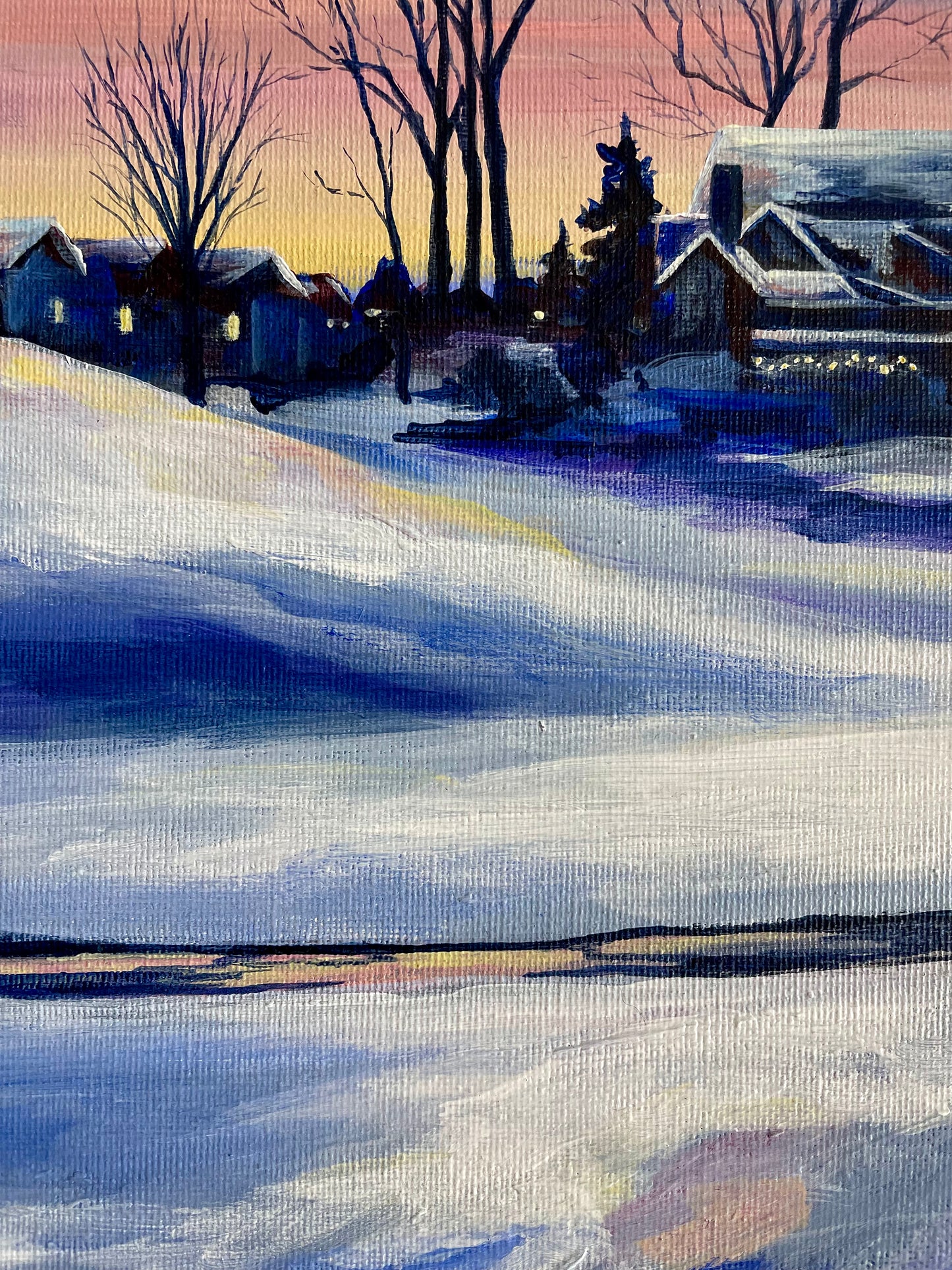 “Shelby Slopes at Dusk” 16x20 Local Landscapes Bold Collection