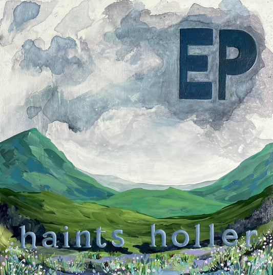 'Haints Holler EP', Vinyl Cover Art on Panel 12x12"