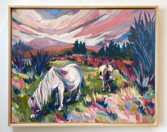 'Ponies at Massie Gap' on Canvas 16x20”
