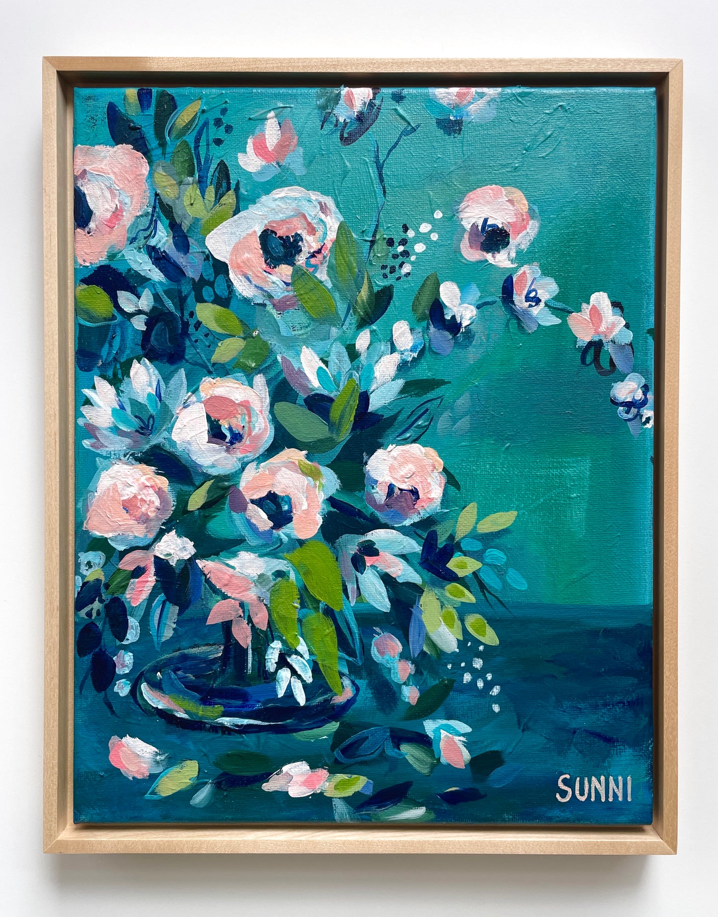 'No. 7' Floral 11x14"