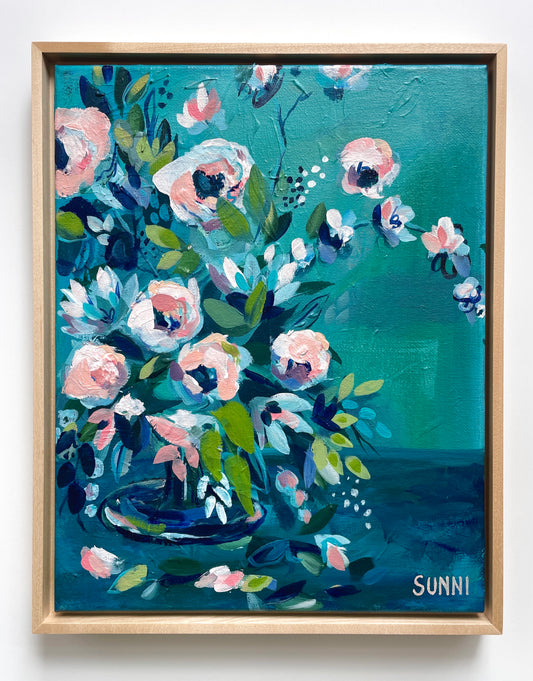 'No. 7' Floral 11x14"