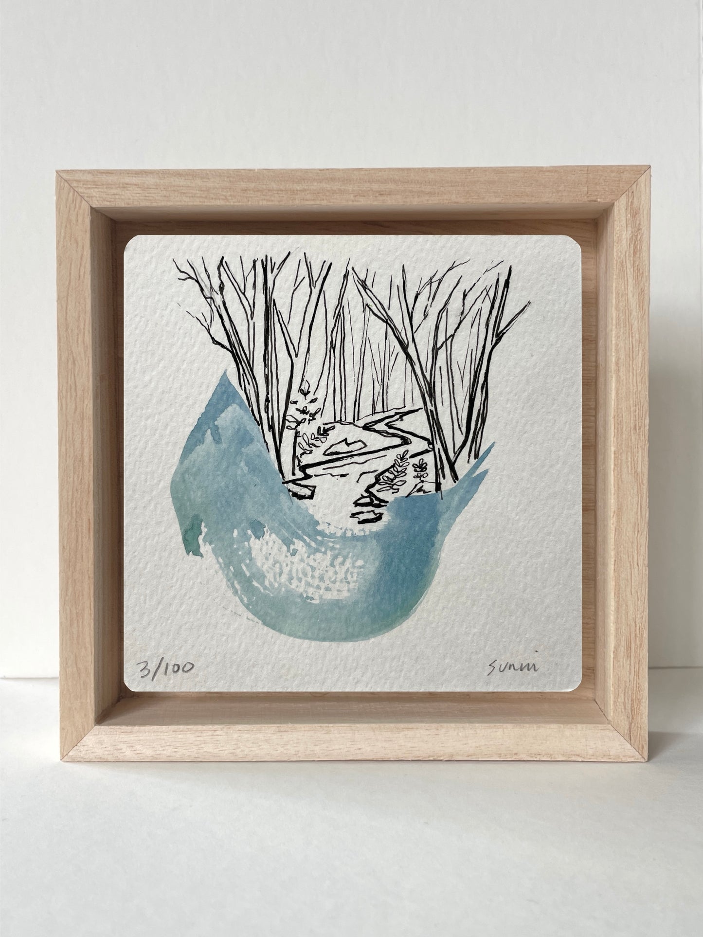 No. 3- Watercolor and Ink, Wonderness Project