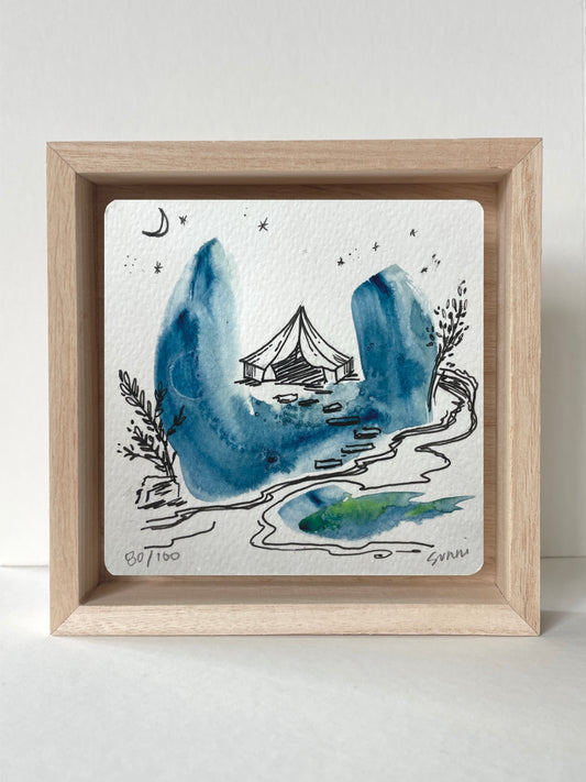 No. 80- Watercolor and Ink, Wonderness Project