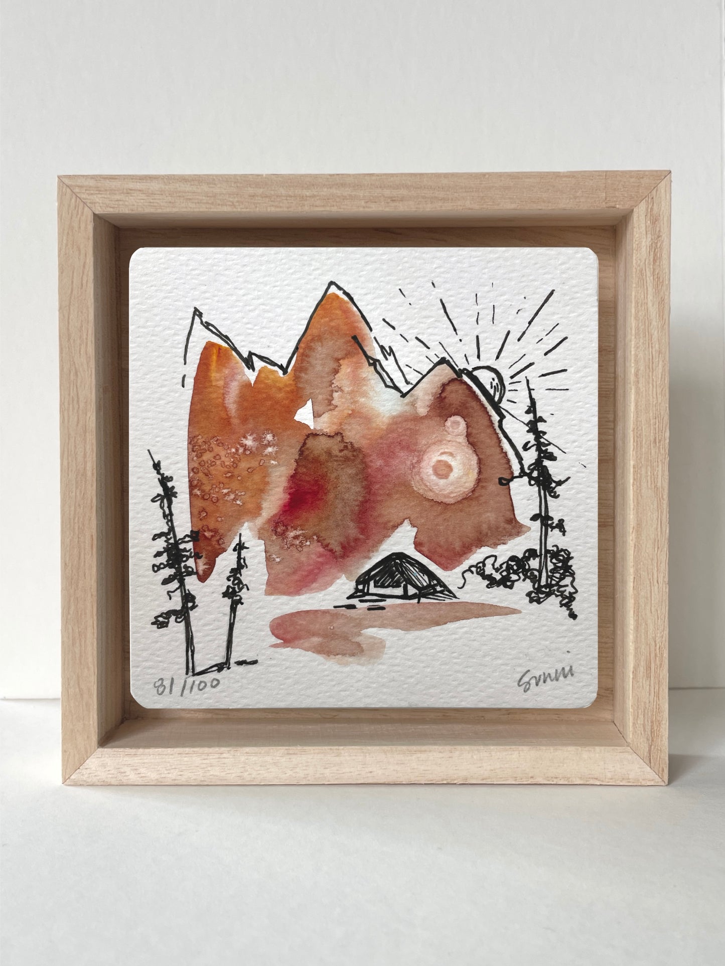 No. 81- Watercolor and Ink, Wonderness Project