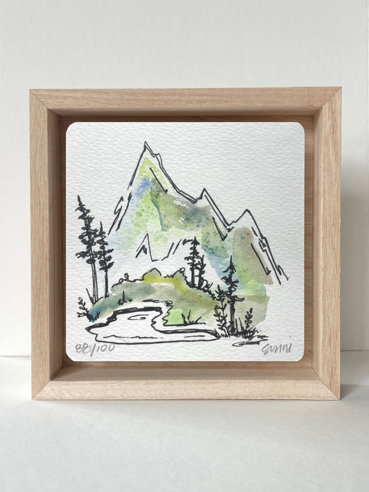 No. 88- Watercolor and Ink, Wonderness Project