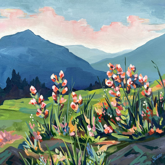 'No. 9' Landscape 20x20"