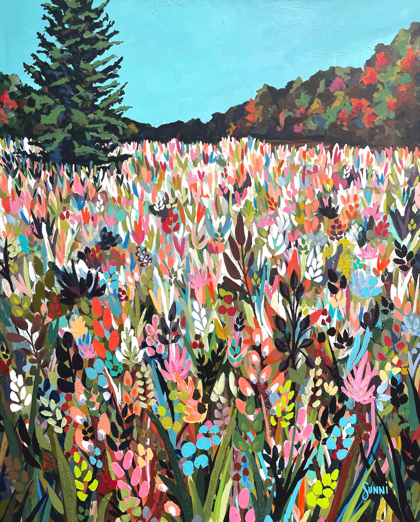 “Autumn Field” 48x60” Local Landscapes Bold Collection