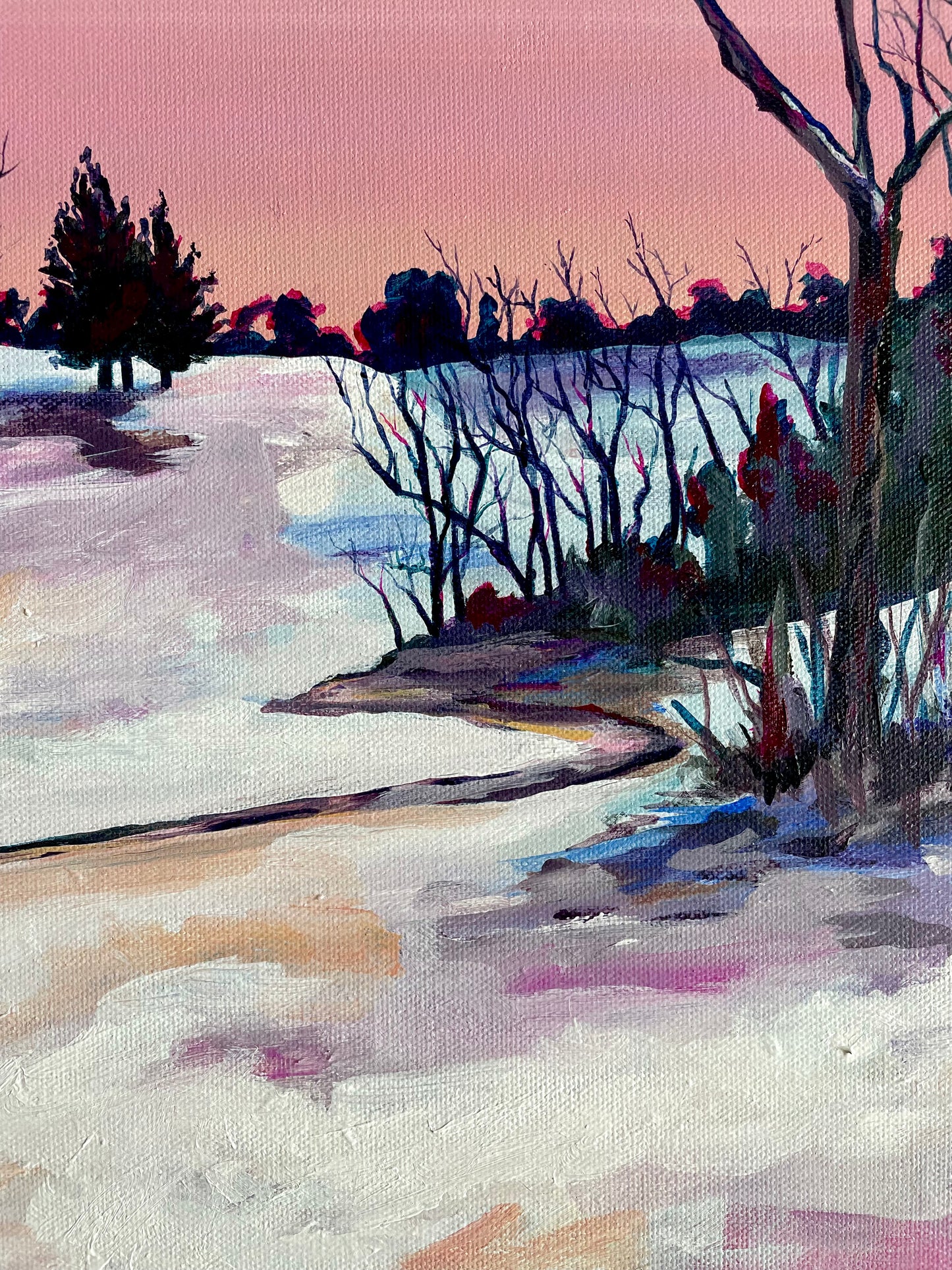 “The Slopes at Sunset” 16x20 Local Landscapes Bold Collection