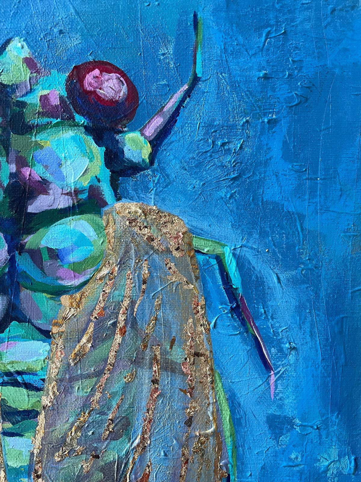 'Cicada Return of the Brood XIX' 18x24" Blue