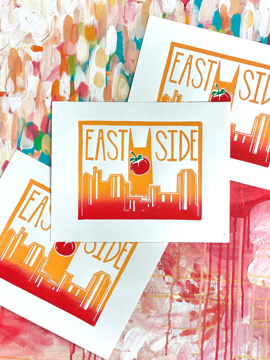 East Nashville Tomato Block Print from The Vault
