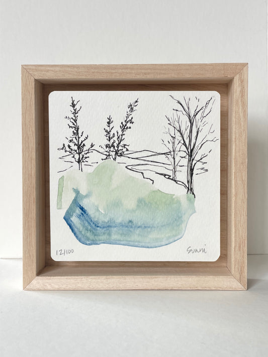 No. 12- Watercolor and Ink, Wonderness Project