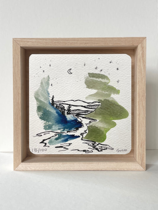No. 18- Watercolor and Ink, Wonderness Project