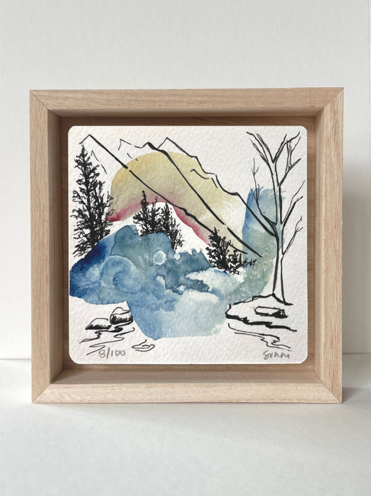 No. 8- Watercolor and Ink, Wonderness Project